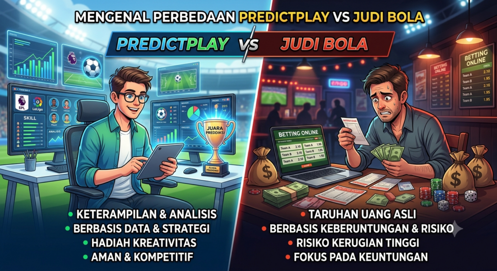 Mengenal Perbedaan PredictPlay vs Judi Bola